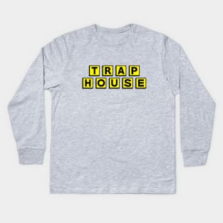 Trap House Logo Kids Long Sleeve T-Shirt